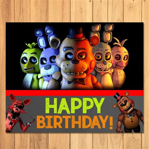 five nights at freddy's birthday games|five nights at freddys birthday cards.